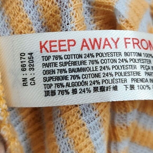 Free People Beach Better Days Top XS Orange Striped Boho Button-Up Oversized - Picture 6 of 10